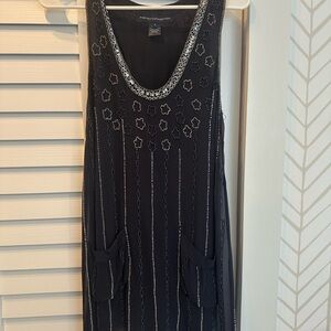 French Connection Black Sleeveless Dress
